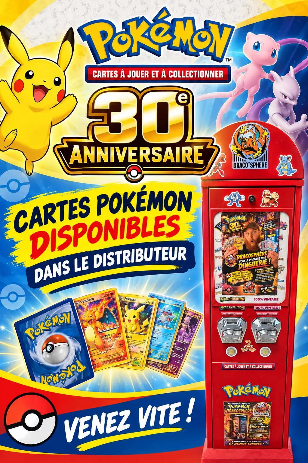 Pokémon fête ses 30 ans chez DracoSphère au Tabac Le Bar'One