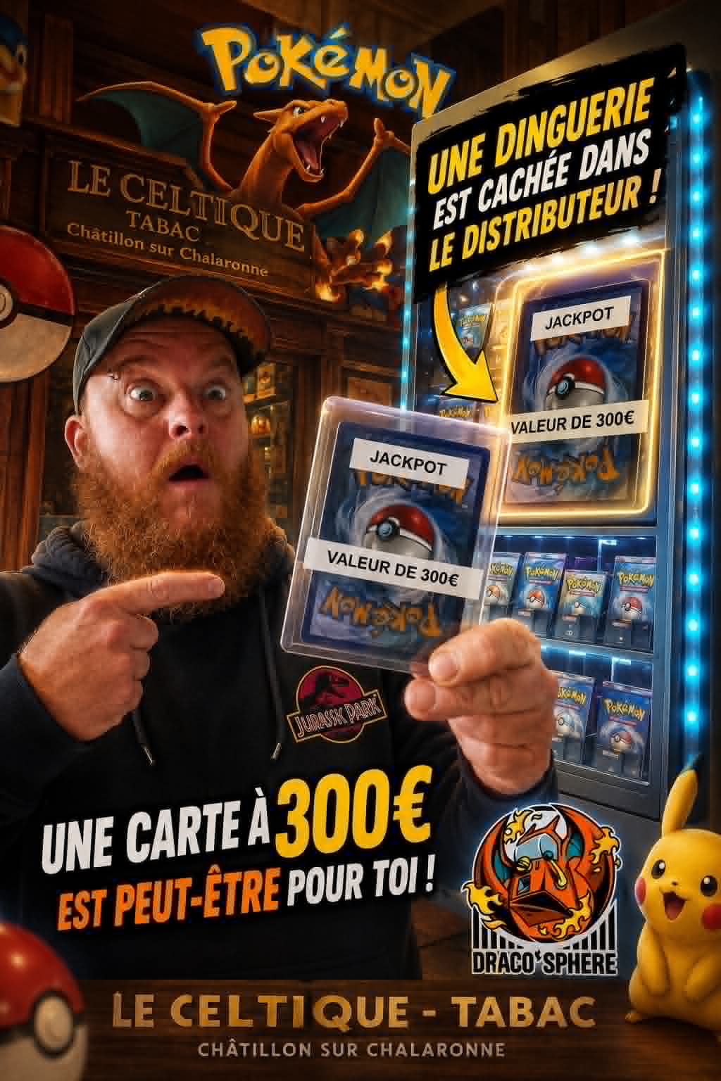 Alerte Jackpot : nouveau jeu DracoSphère au Tabac Le Celtique
