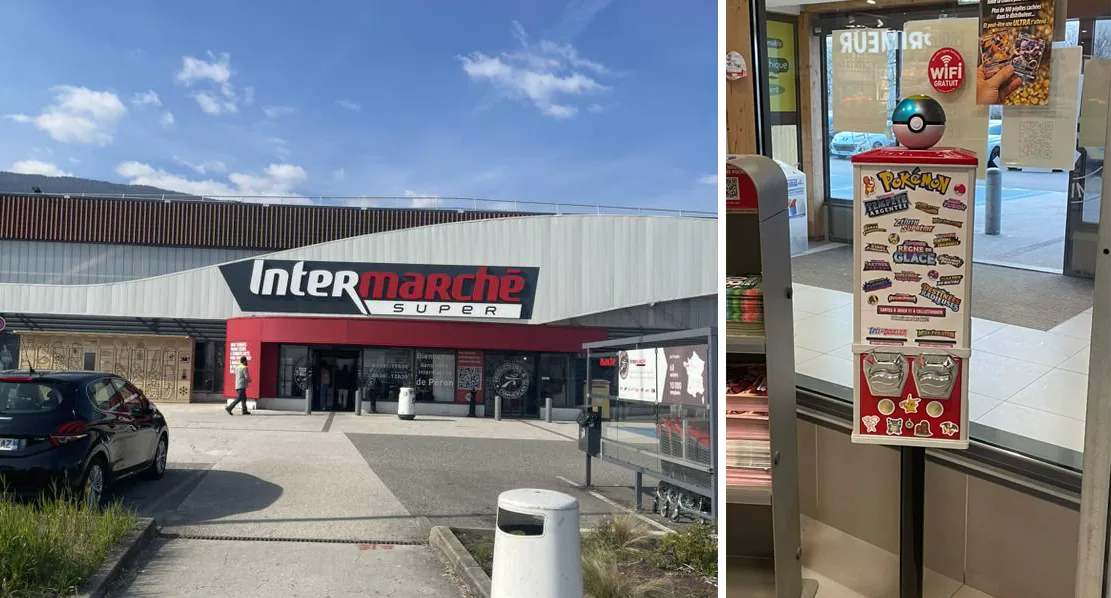 Nouveau distributeur DracoSphère à Intermarché SUPER Péron