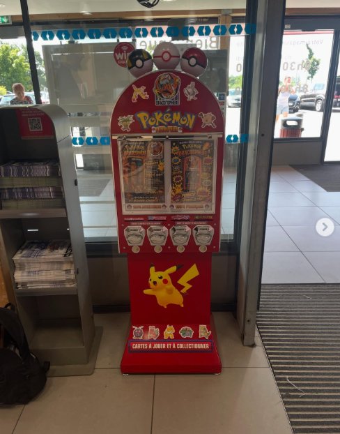 Évolution du distributeur DracoSphère Red Nova à l'Intermarché SUPER Péron