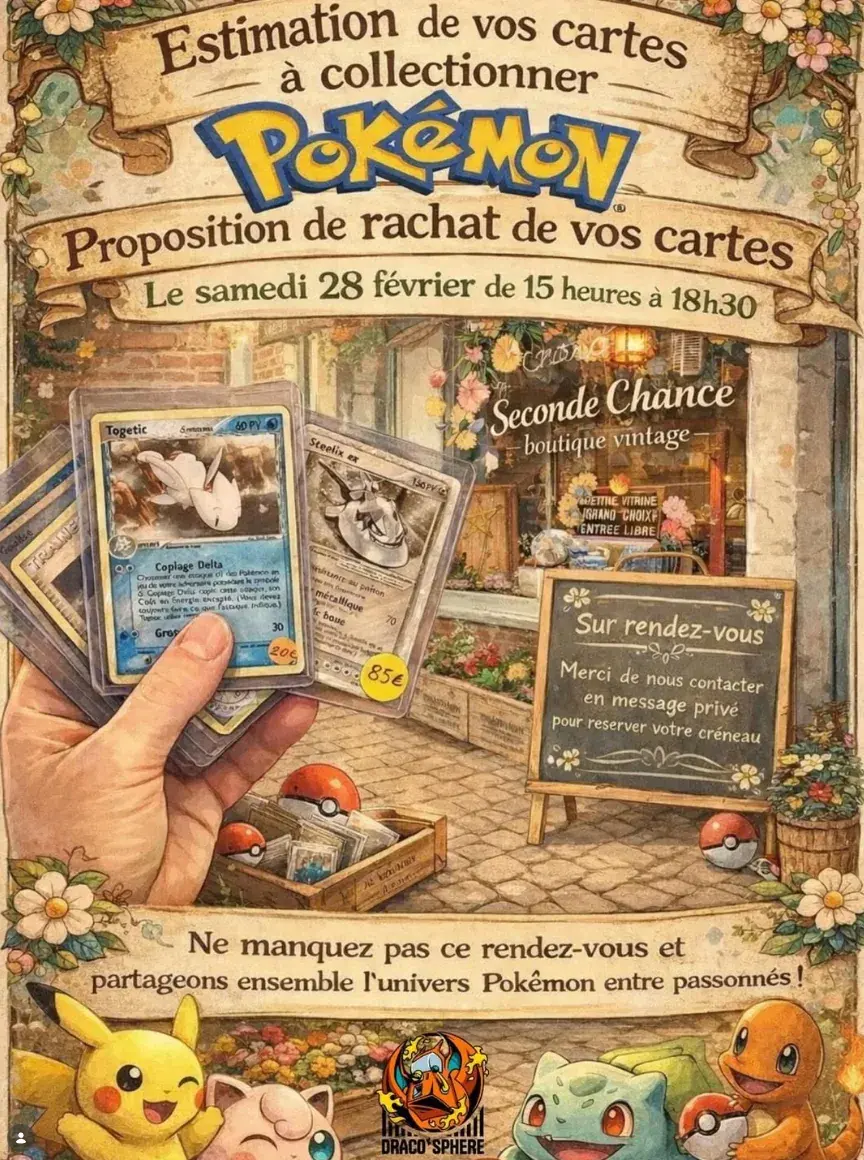 Affiche rendez-vous estimations et rachats de collections