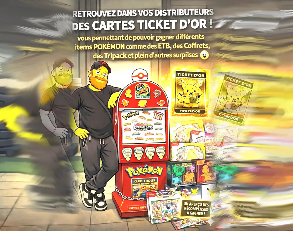 Tickets d'Or dans les distributeurs DracoSphère