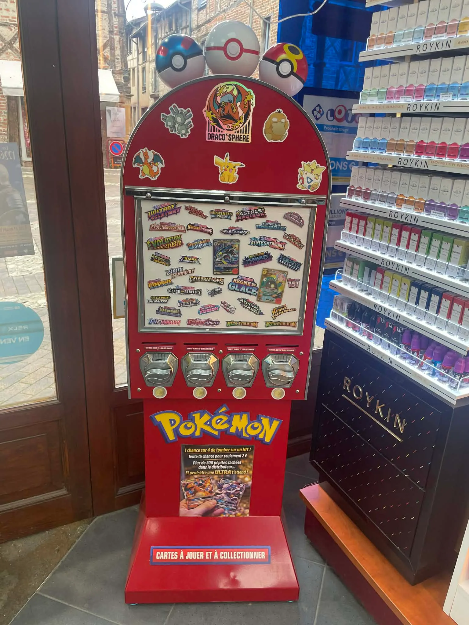 Distributeur Pokémon DracoSphère chez Tabac Le Celtique à Châtillon-sur-Chalaronne